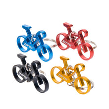 Load image into Gallery viewer, Outdoor Small Size Aluminum Alloy Bike Model Shape Keychain Bag Car Key Ring Charm Handbag Pendant Keyring Gift for Purse